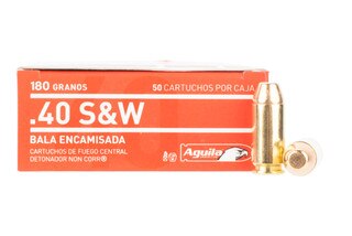 Aguila 40 S&amp;W 180gr Full Metal Jacket Ammo - Box of 50